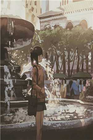 在小板凳上